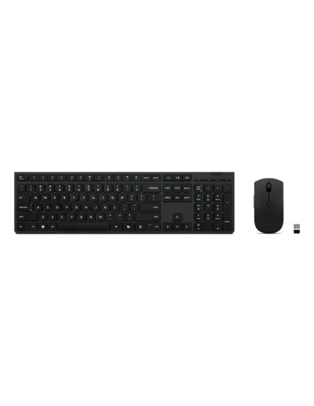 Lenovo 4X31R64357 teclado Ratón incluido Oficina RF Wireless + Bluetooth QWERTY Español Gris