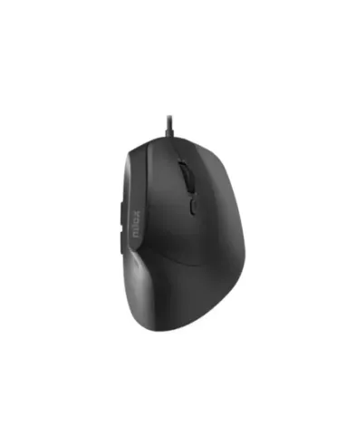 Nilox Ratón Vertical 3600 DPI, 6 botones, negro