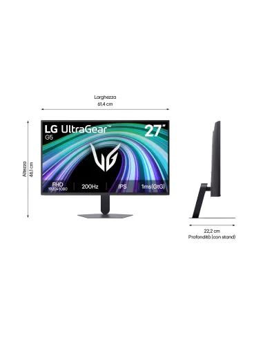 LG 27G523B-B pantalla para PC 68,6 cm (27") 1920 x 1080 Pixeles Full HD LCD Negro