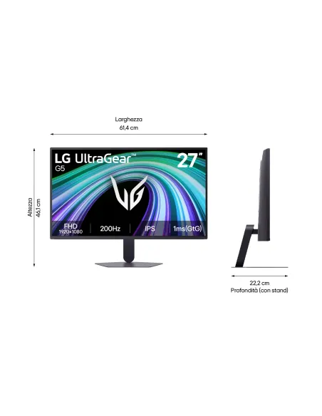 LG 27G523B-B pantalla para PC 68,6 cm (27") 1920 x 1080 Pixeles Full HD LCD Negro