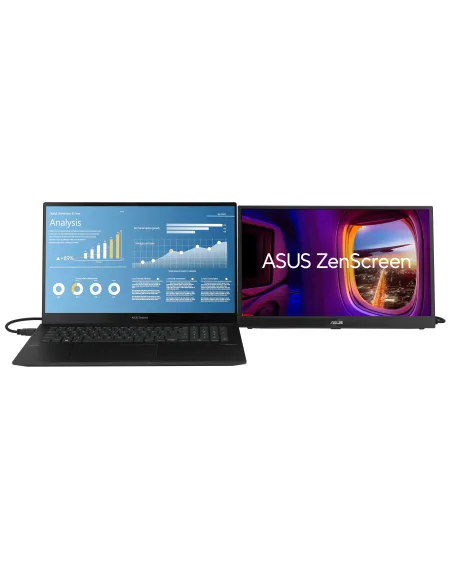 ASUS ZenScreen MB17AHG pantalla para PC 43,9 cm (17.3") 1920 x 1080 Pixeles Full HD LCD Negro