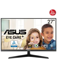 ASUS VY27UQ pantalla para PC 68,6 cm (27") 3840 x 2160 Pixeles 4K Ultra HD LCD Negro
