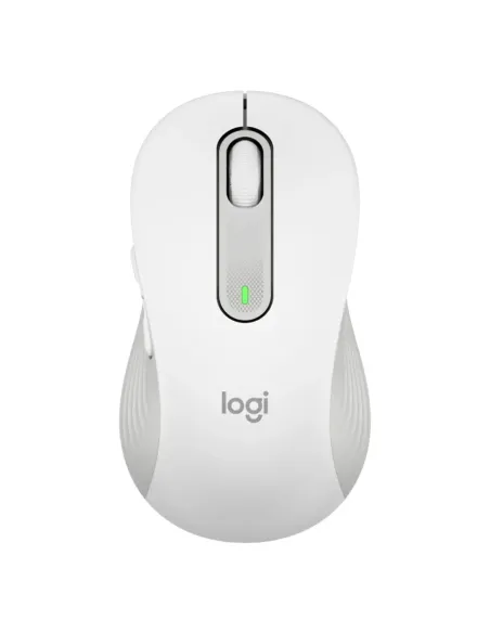 Mouse raton logitech m650 for business grande wireless inalambrico blanco crudo