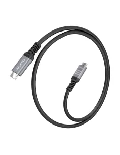 AISENS Cable USB4 Gen3x2 Aluminio 40Gbps 8K@60Hz 5A 48V 240W E-Mark, Tipo USB-C M-USB-C M, Negro, 1.0m 2