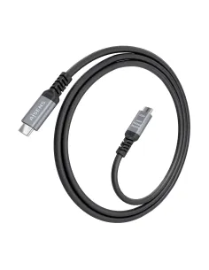 AISENS Cable USB4 Gen3x2 Aluminio 40Gbps 8K@60Hz 5A 48V 240W E-Mark, Tipo USB-C M-USB-C M, Negro, 1.5m 2