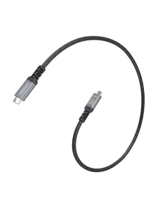 AISENS Cable USB4 Gen3x2 Aluminio 40Gbps 8K@60Hz 5A 48V 240W E-Mark, Tipo USB-C M-USB-C M, Negro, 0.5M 2