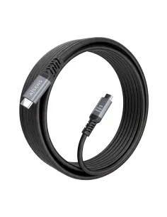 AISENS Cable USB 3.2 Gen1 Aluminio 5Gbps 4K@60Hz 3A 60W E-Mark, Tipo USB-C M-USB-C M, Negro, 10M 2