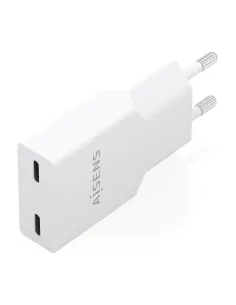 AISENS Cargador Ultra Delgado GaN 30W, 2xUSB-C PD3.0, Blanco 2