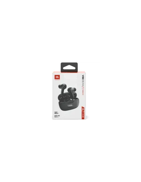 Auriculares Bluetooth JBL Vibe Beam con estuche de carga/ Autonomía 8h/ Negra
