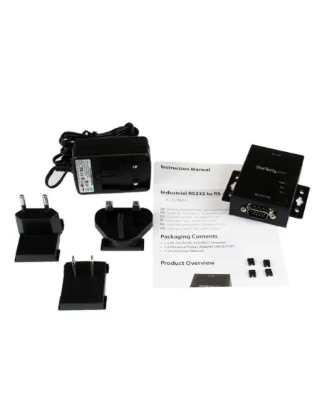 StarTech.com Conversor Adaptador Serie RS232 a RSS422 y RS485 - Puerto Serial DB9 Protección Electrostática 15KV