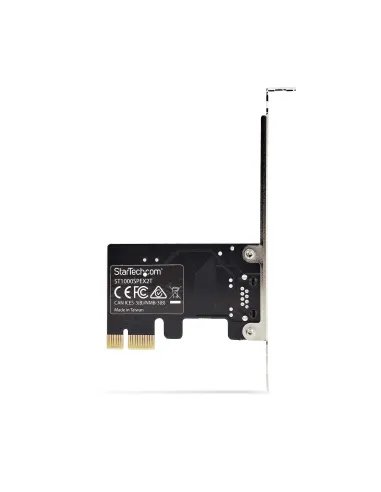 StarTech.com Tarjeta de Red PCI Express de 1 Puerto Gigabit - Adaptador Ethernet PCIe RJ45 - 10 100 1000Mbps - Tarjeta LAN -