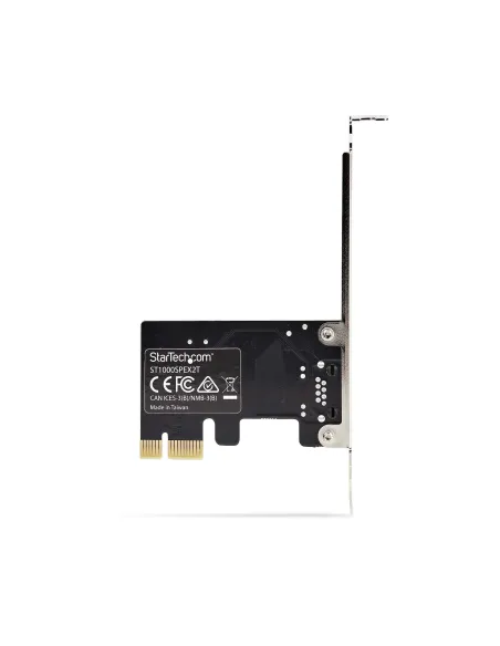 StarTech.com Tarjeta de Red PCI Express de 1 Puerto Gigabit - Adaptador Ethernet PCIe RJ45 - 10 100 1000Mbps - Tarjeta LAN -