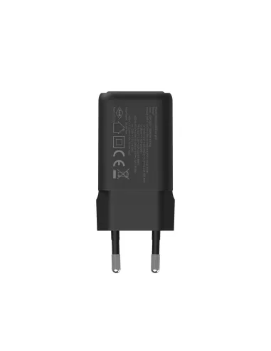 CoolBox CARGADOR GAN 35W USB-A USB-C PARED NEGRO