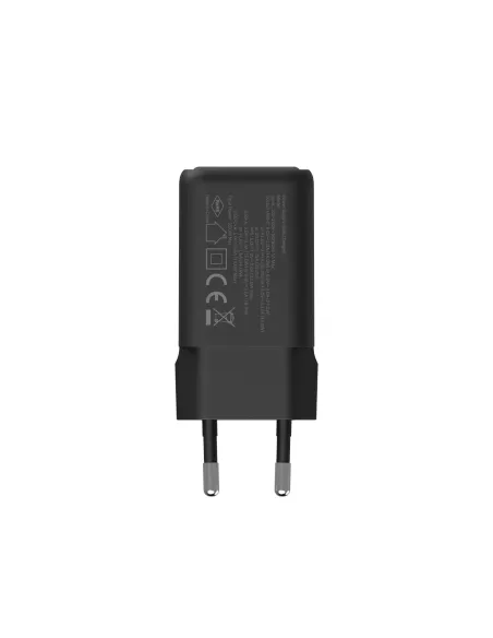 CoolBox CARGADOR GAN 35W USB-A USB-C PARED NEGRO
