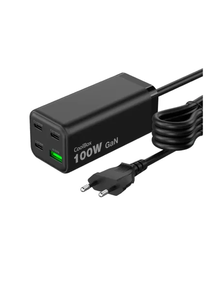 CoolBox ESTACION CARGA USB 100W GAN C+C+C+A SOBREMESA