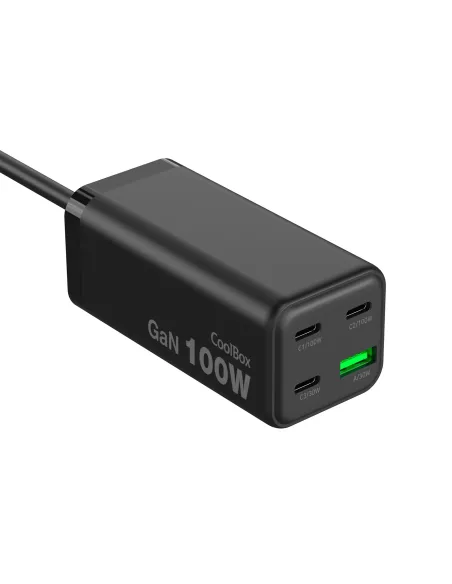 CoolBox ESTACION CARGA USB 100W GAN C+C+C+A SOBREMESA