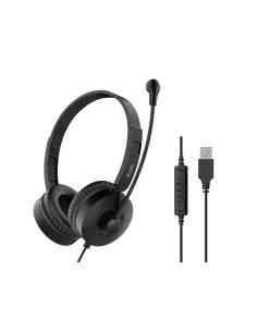 Equip 245301 auricular y casco Auriculares Alámbrico Diadema Llamadas Música Negro 2
