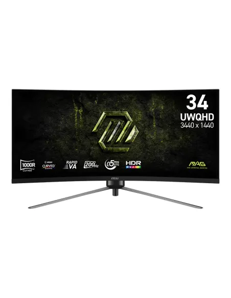 MSI MAG 345CQRF E20 pantalla para PC 86,4 cm (34") 3440 x 1440 Pixeles UltraWide Dual Quad HD Negro