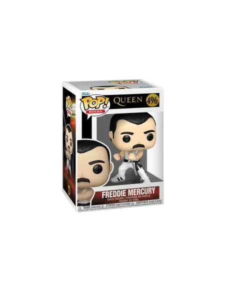 Funko pop rocks: queen -  f. mercury (white singlet)