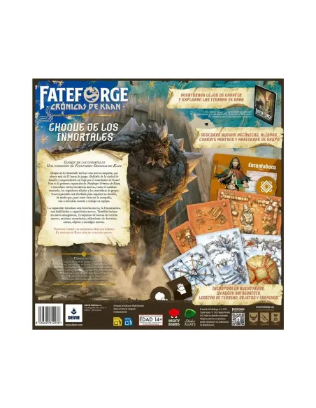 Expansion fateforge: cronicas de kaan choque de los inmortales