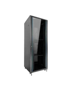 Armario rack de suelo 19 pulgadas phasak pro 47u negro 600x1000 montado pho 6147