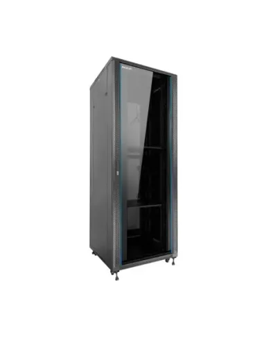Armario rack de suelo 19 pulgadas phasak pro 47u negro 600x1000 montado pho 6147