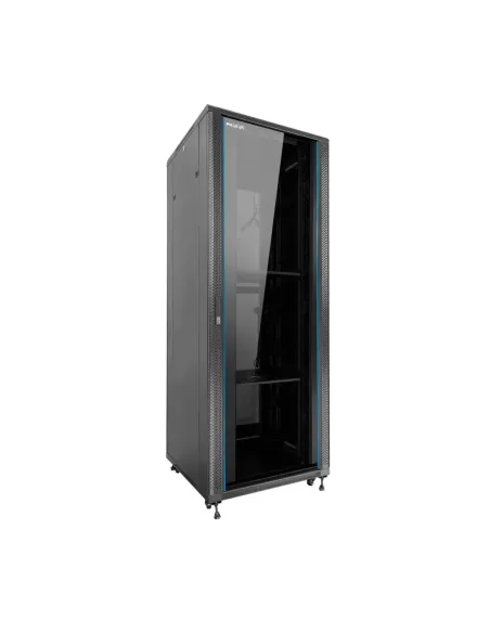 Armario rack de suelo 19 pulgadas phasak pro 47u negro 600x1000 montado pho 6147