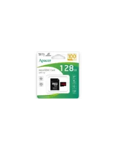 Tarjeta de Memoria Apacer 128GB XC UHS 1 con Adaptador/ Clase 10/ 100MBs