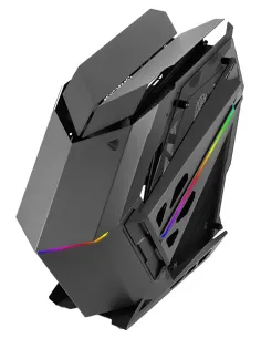 Mars Gaming MC-TITAN, Caja Gaming RGB XXL ATX, Doble Tira LED e Iluminación Frontal ARGB, Hub Iluminación + Mando a Distancia,