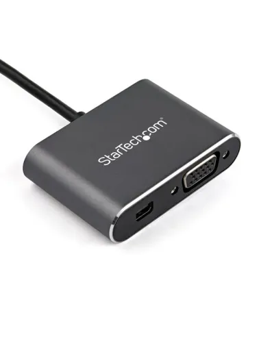 StarTech.com Adaptador USB-C a Mini DisplayPort y VGA - Conversor de Vídeo USB Tipo C - 4K 60Hz - HDR