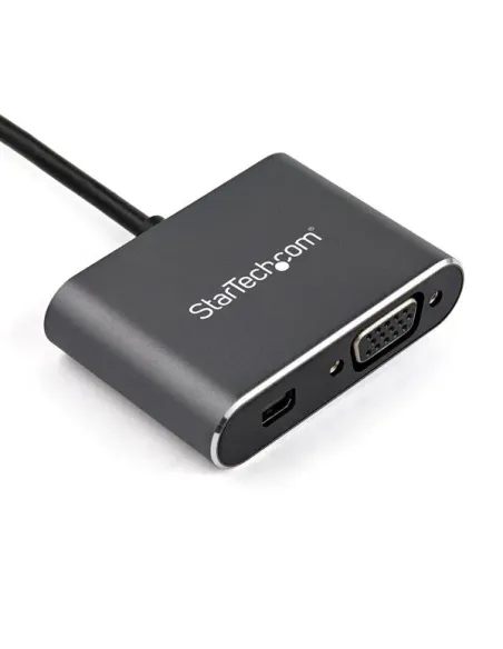 StarTech.com Adaptador USB-C a Mini DisplayPort y VGA - Conversor de Vídeo USB Tipo C - 4K 60Hz - HDR