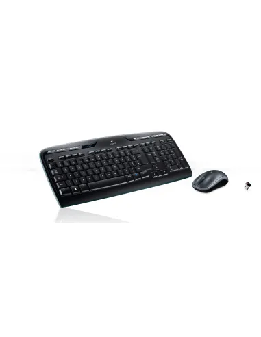 Logitech MK330 teclado Ratón incluido Oficina USB QWERTY Internacional de EE.UU. Negro