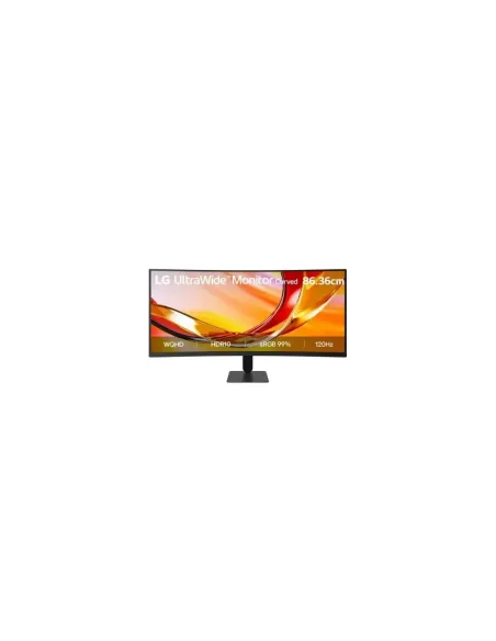 Monitor Profesional Ultrapanorámico Curvo LG 34U601B-B 34"/ WQHD/ Negro