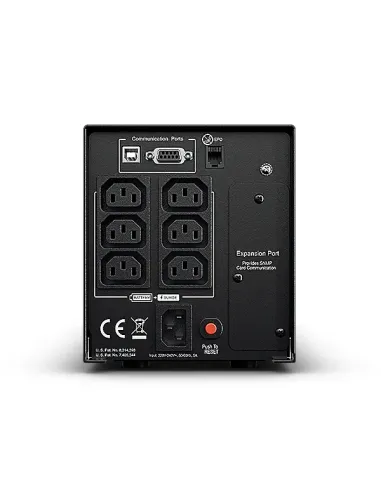 CyberPower PR750ELCD sistema de alimentación ininterrumpida (UPS) Línea interactiva 0,75 kVA 675 W 6 salidas AC