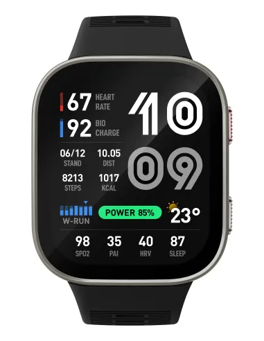 Amazfit Bip Max 5,26 cm (2.07") AMOLED Digital 432 x 514 Pixeles Pantalla táctil Plata Wifi GPS (satélite)