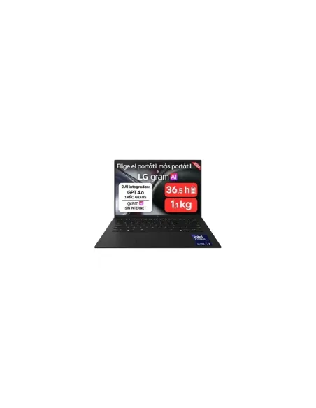 Portátil LG Gram 14ZD90U-G.AX85BN Intel Core Ultra 7-355/ 32GB/ 512GB SSD/ 14"/ Sin Sistema Operativo
