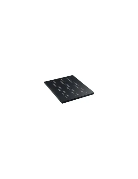 Bandeja fija 1u para rack phasak negro 1000mm - perforada phc 5210