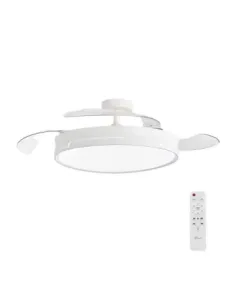 3nod -  ventilador de techo concept ray luz led regulable motor dc 6 velocidades