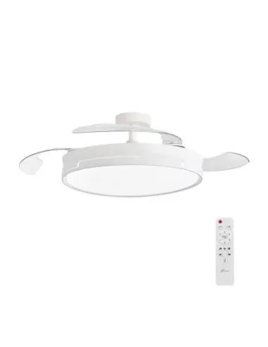 3nod -  ventilador de techo concept ray luz led regulable motor dc 6 velocidades