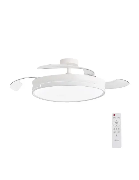 3nod -  ventilador de techo concept ray luz led regulable motor dc 6 velocidades