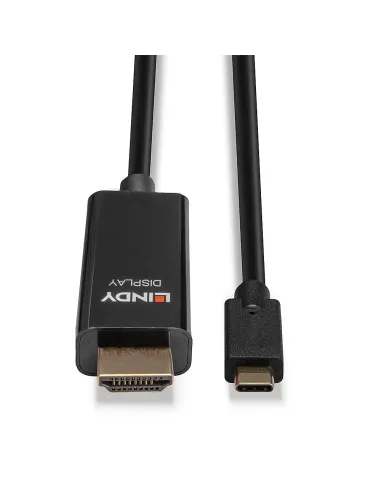Lindy 43315 adaptador de cable de vídeo 5 m USB Tipo C HDMI tipo A (Estándar) Negro