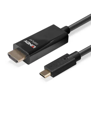 Lindy 43315 adaptador de cable de vídeo 5 m USB Tipo C HDMI tipo A (Estándar) Negro