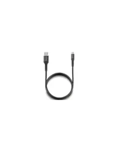 Cable USB 2.0 NGS KNOT-AC/ USB Macho - USB Tipo-C Macho/ 480Mbps/ 1m/ Negro
