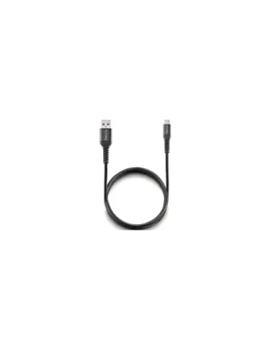 Cable USB 2.0 NGS KNOT-AC/ USB Macho - USB Tipo-C Macho/ 480Mbps/ 1m/ Negro