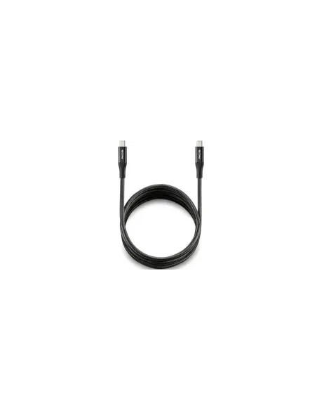 Cable USB 4.0 Tipo-C NGS KNOT/ USB Tipo-C Macho - USB Tipo-C Macho/ Hasta 240W/ 40Gbps/ 2m/ Negro
