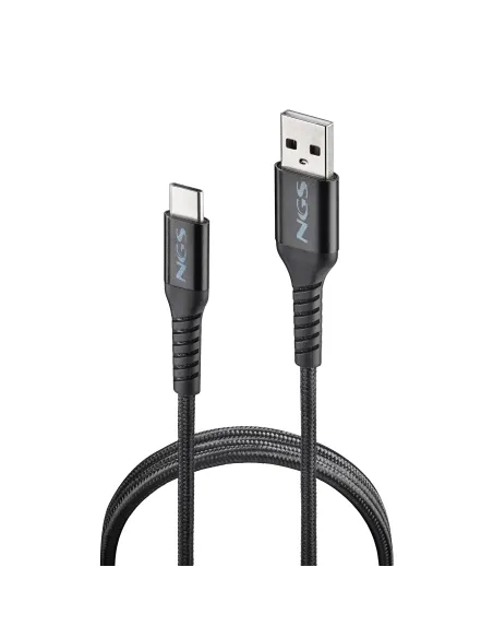 NGS KNOT-AC cable USB USB 2.0 1 m USB A USB C 0,48 Gbit s 100 W Negro