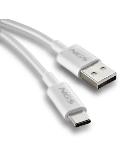 NGS ZYRO-AC cable USB USB 2.0 1 m USB A USB C 0,48 Gbit s Blanco