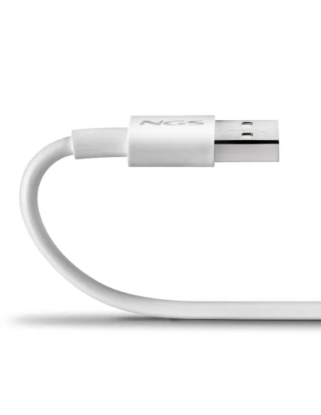 NGS ZYRO-AC cable USB USB 2.0 1 m USB A USB C 0,48 Gbit s Blanco