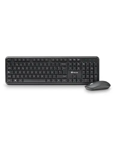 NGS SERENITY KIT (QUERTY, ES) teclado Ratón incluido Universal RF inalámbrico QWERTY Español Negro