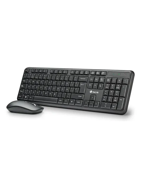 NGS SERENITY KIT (QUERTY, ES) teclado Ratón incluido Universal RF inalámbrico QWERTY Español Negro